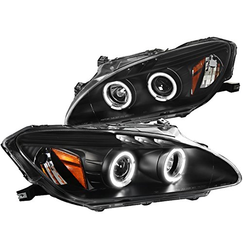 Spec-D Tuning 2LHP-S2K00JM-TM Black Halo LED Projector Headlights for Honda S2000 - High Performance Lighting Upgrade for Night Driving & Car Shows