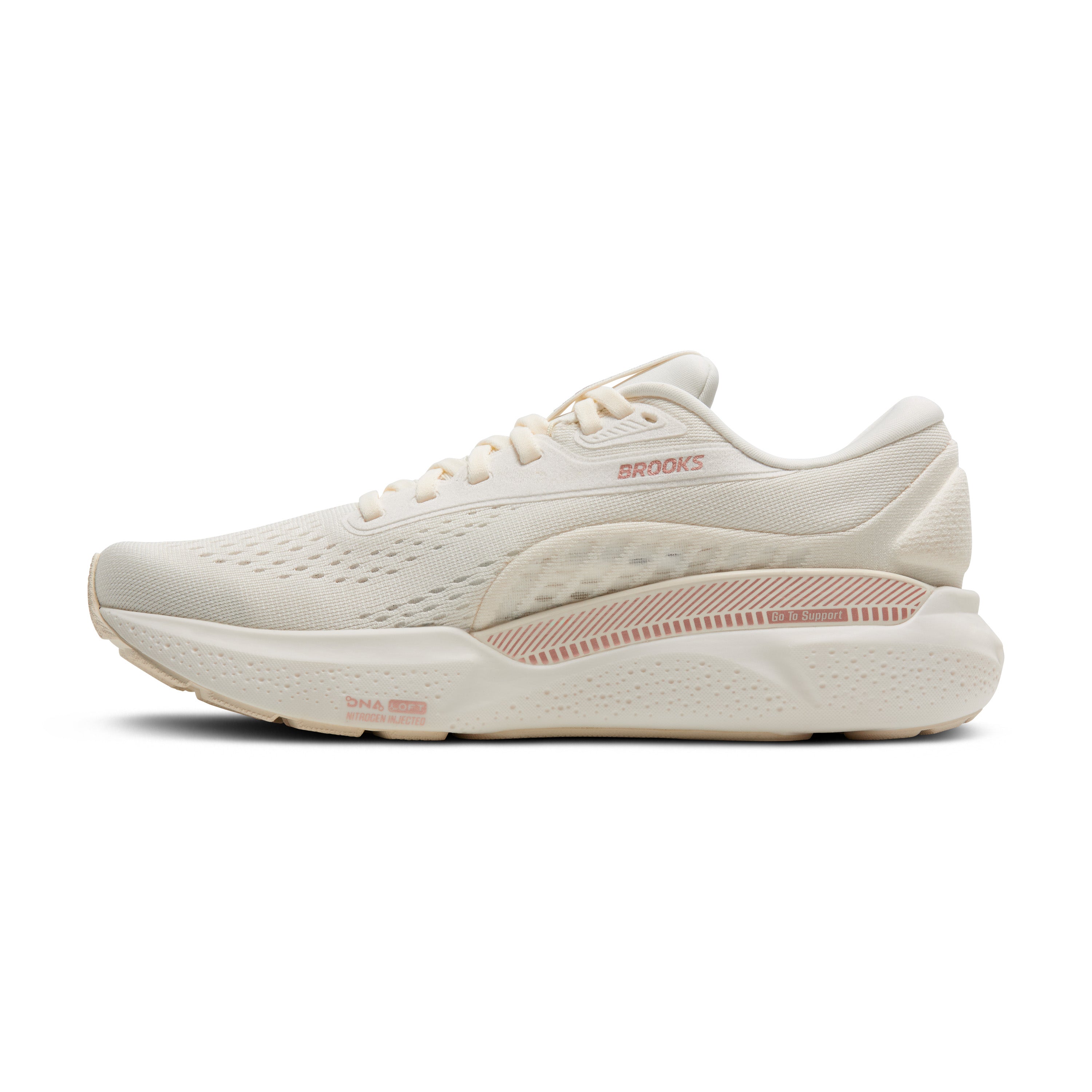 Women's Adrenaline GTS 24 Running Shoes - Lightweight Support for Jogging & Training (Coconut/Rose Gold/White) | Perfect for Road Running, Gym Workouts & Daily Comfort