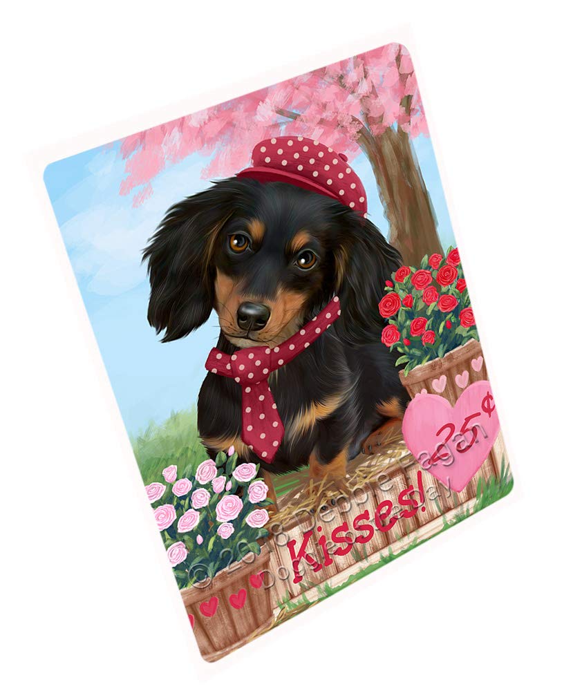 Rosie 25 Cent Kisses Dachshund Dog Large Refrigerator/Dishwasher Magnet - 12x24 Inch Fun Kitchen Decor (RMAG96864) - Perfect for Fridge Organization, Dishwasher Safety & Pet Lover Gifts