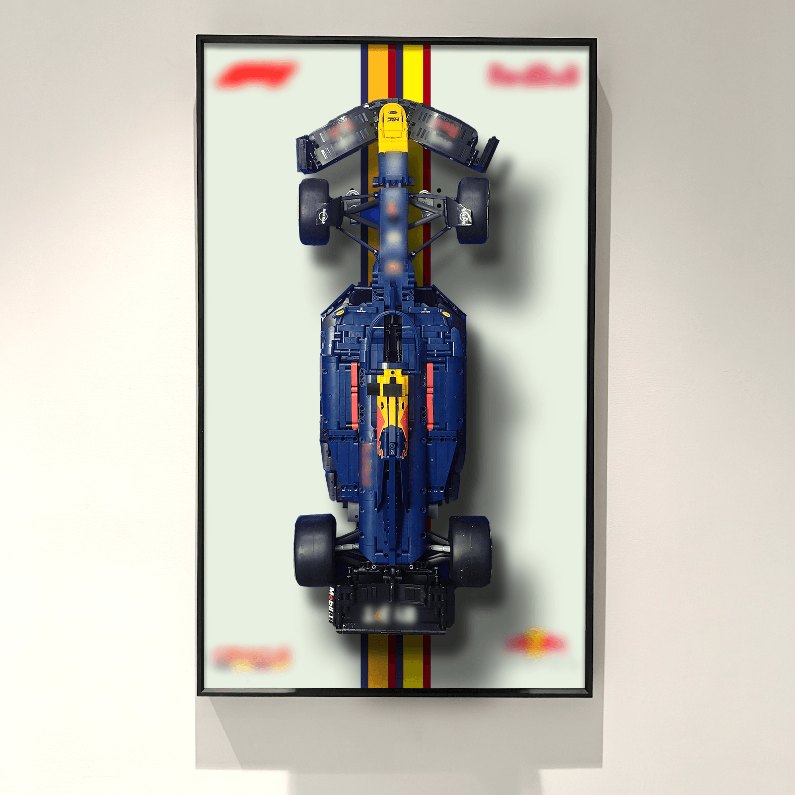 LEGO Oracle Red Bull Racing RB20 F1 Car 42206 Wall Display Frame - Premium Showcase for LEGO Technic Model - Perfect for Home Office, Man Cave, or Racing Fan Collection Display