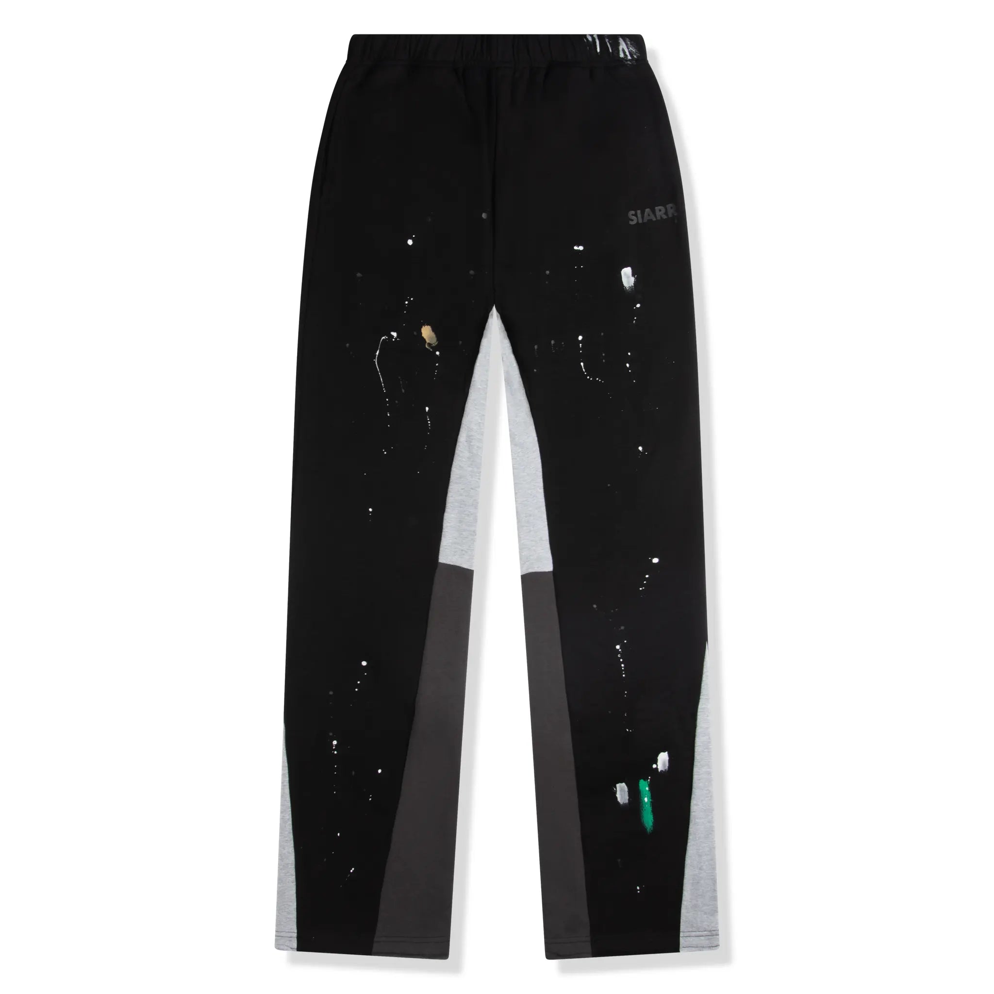 SIARR Flared Joggers for Women - High Waisted Black Paint Yoga Pants with Pockets | Comfortable Lounge Pants for Running, Workout & Casual Wear