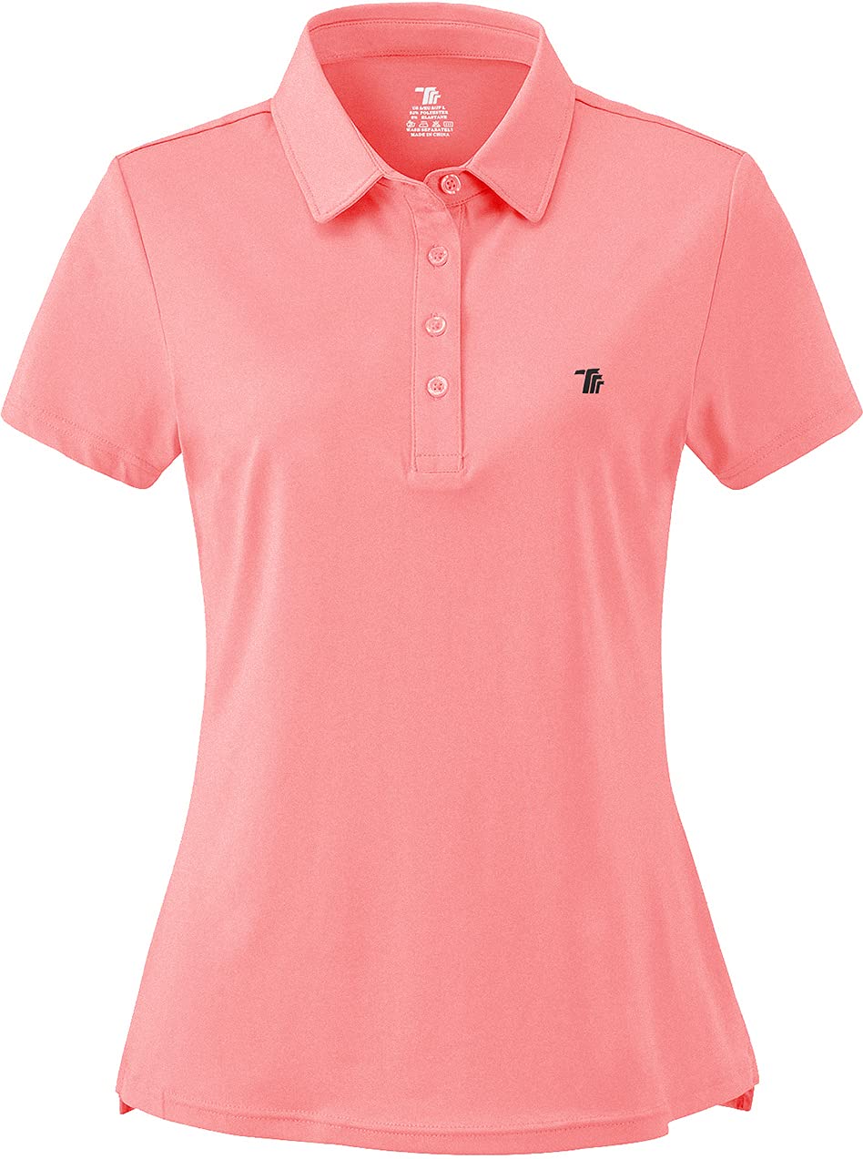 Women's Moisture Wicking Golf Polo Shirts - Breathable Short Sleeve Ladies Golf Tops for Summer - Perfect for Golf Course, Clubhouse & Casual Wear