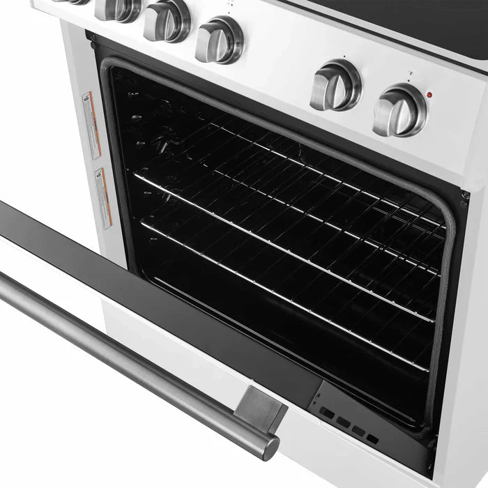 Forno Leonardo 30 Inch Electric Range with 5.0 cu. Ft. Oven - Stainless Steel Built-in Appliance for Modern Kitchens | Perfect for Baking, Roasting & Everyday Cooking | Model FFSEL6012 30