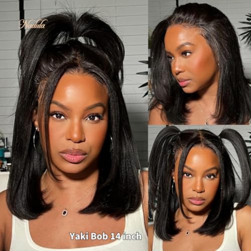 13x4 Glueless Yaki Bob Wig