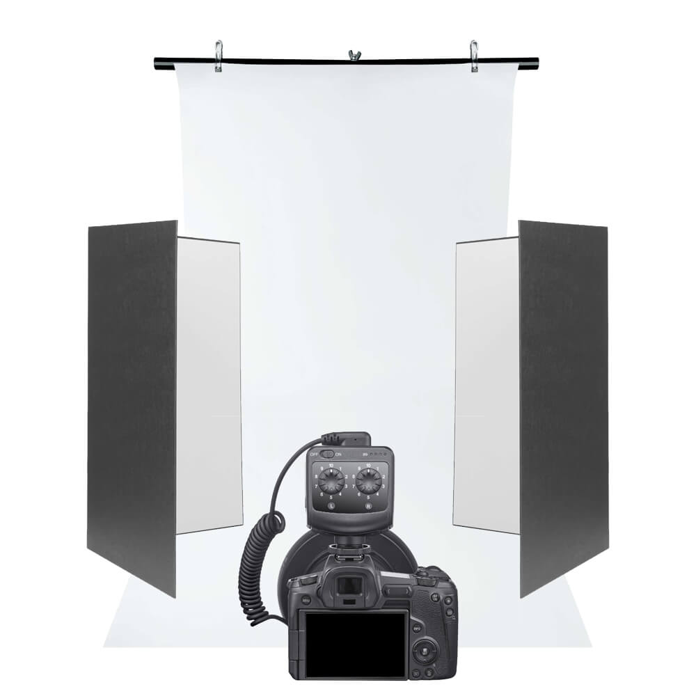 72 LED Macro Ring Light Kit for Tabletop Photography - Perfect for Jewelry, Food, Product & Close-Up Shots