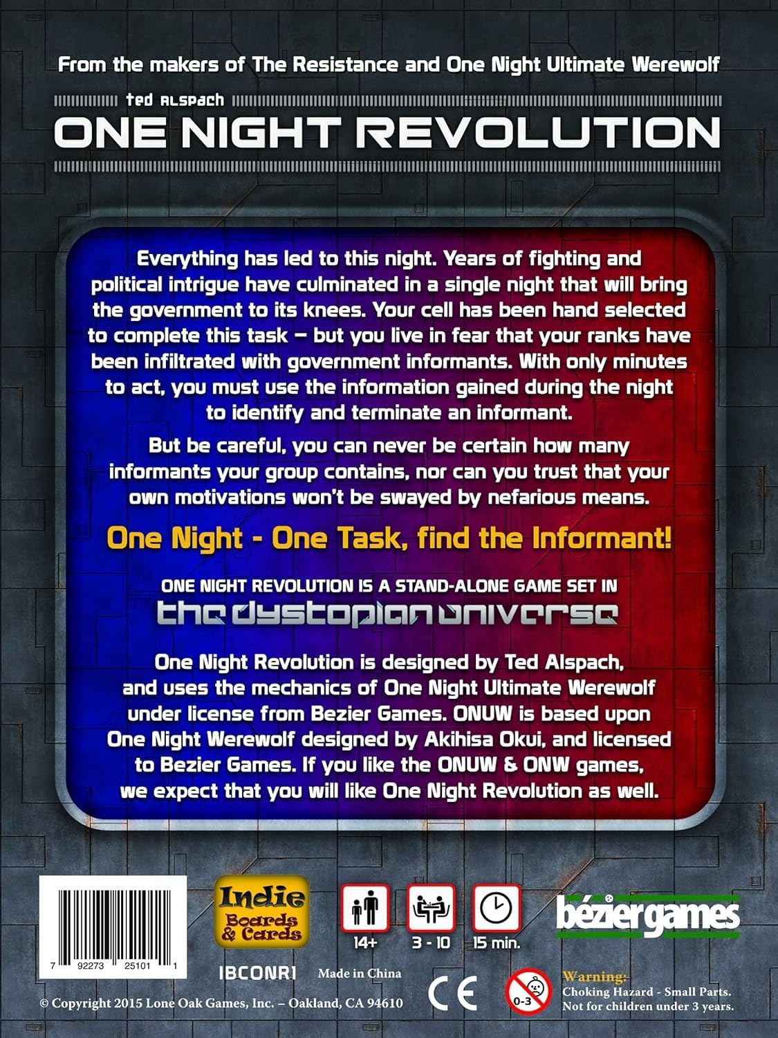 One Night Revolution Card Game - Fun Social Deduction Party Game for Adults & Teens - Perfect for Game Nights, Parties & Family Gatherings