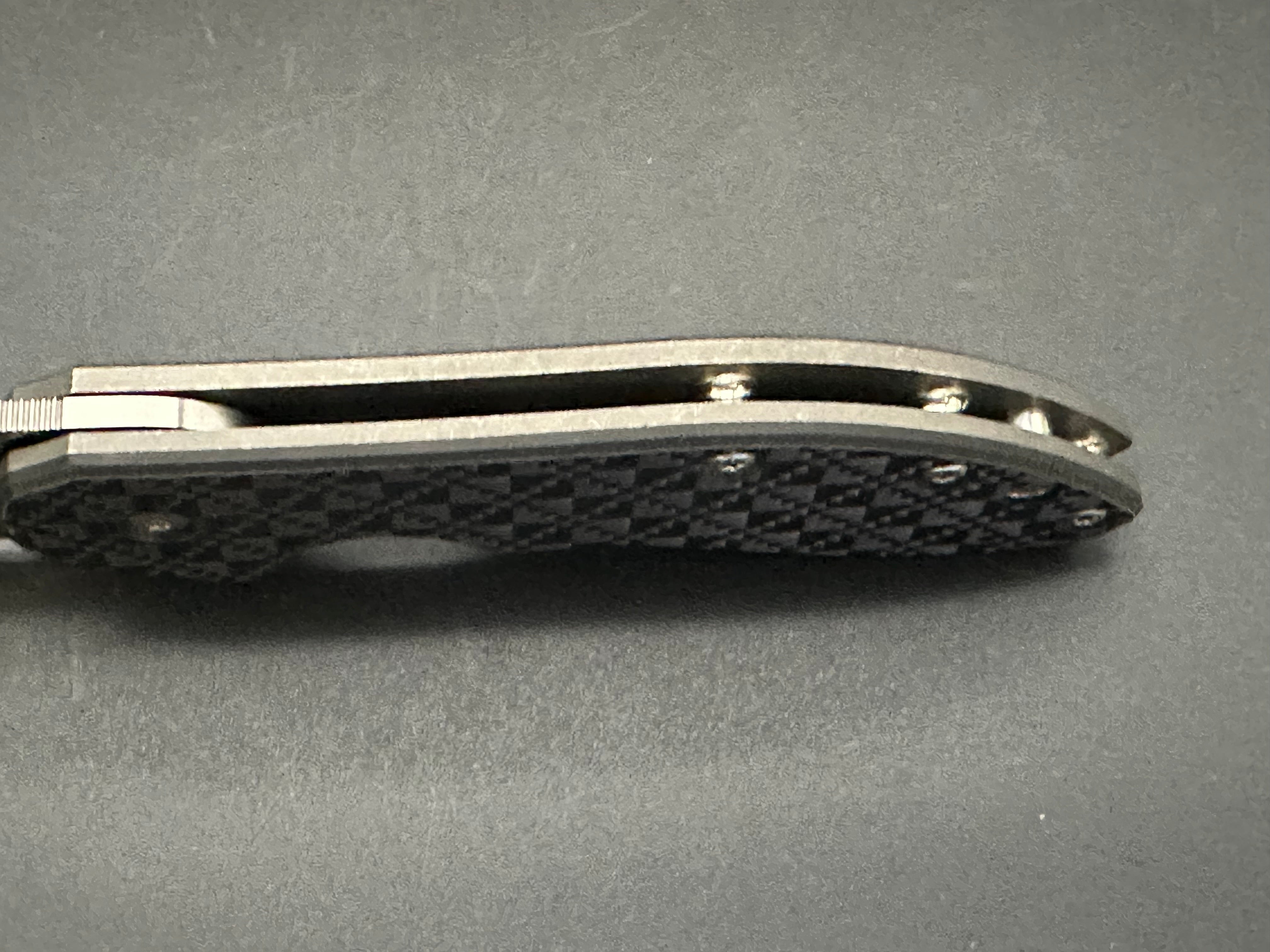 Spyderco Domino Carbon Fiber Folding Knife - EDC Pocket Knife for Outdoor, Camping & Everyday Carry