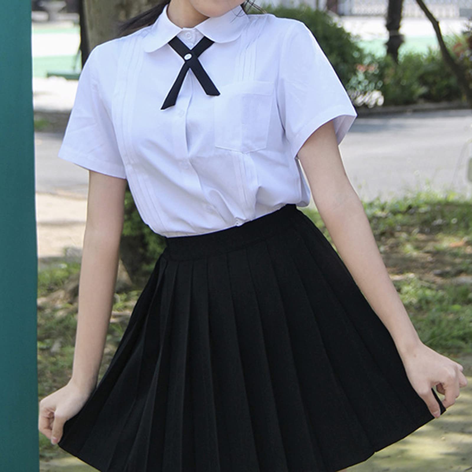 Women's Stretchy Flared Pleated Skirt - High Waist A-Line Skirt for School, Tennis & Casual Wear - Soft Solid Color Skirt for Women & Girls - Perfect for Academic, Office & Everyday Outfits