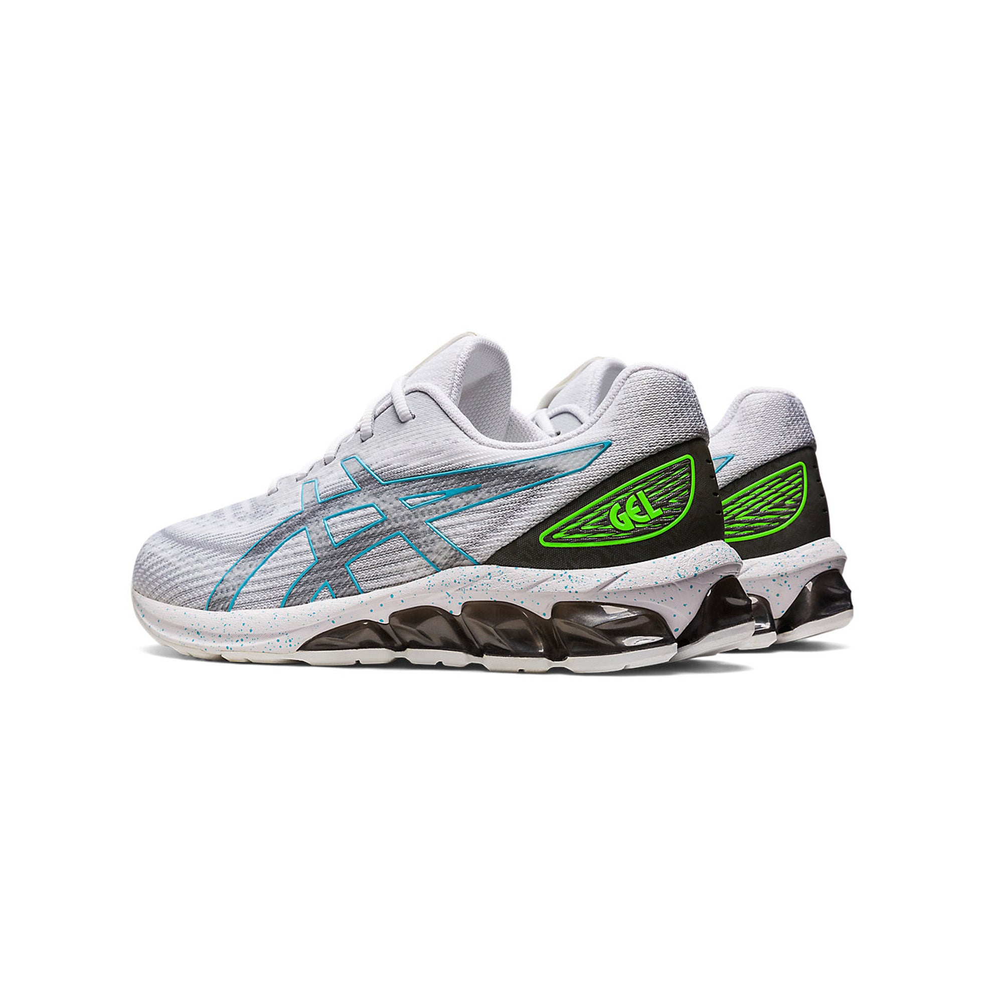 ASICS GEL QUANTUM 180 VII Running Shoes - White/Gunmetal - Lightweight Cushioned Sneakers for Men & Women | Perfect for Jogging, Gym Workouts & Everyday Wear