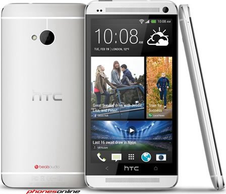 HTC One Silver Unlocked Smartphone - 5G Ready, 128GB Storage, Dual SIM - Perfect for Travel & Business Use