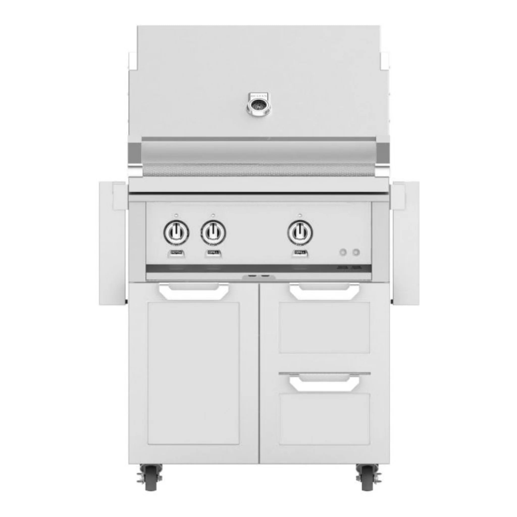 Hestan 30-Inch Freestanding Outdoor Grill with Door & Double Drawers - GBR30 GCR30 - Perfect for Backyard BBQs, Patio Cooking, and Outdoor Entertaining