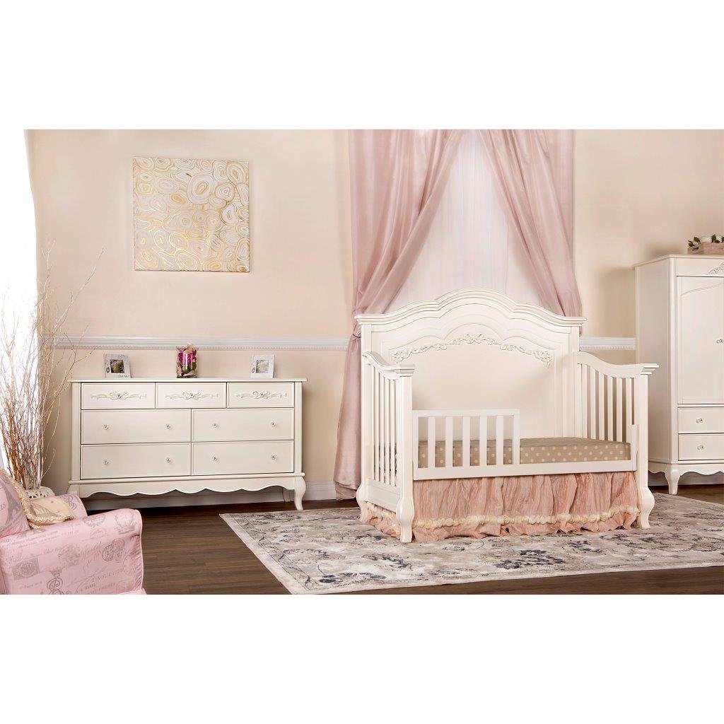 Evolur Toddler Safety Rail for Beds - Convertible Crib to Toddler Bed Guardrail - Perfect for Kids Room, Nursery & Daycare Use