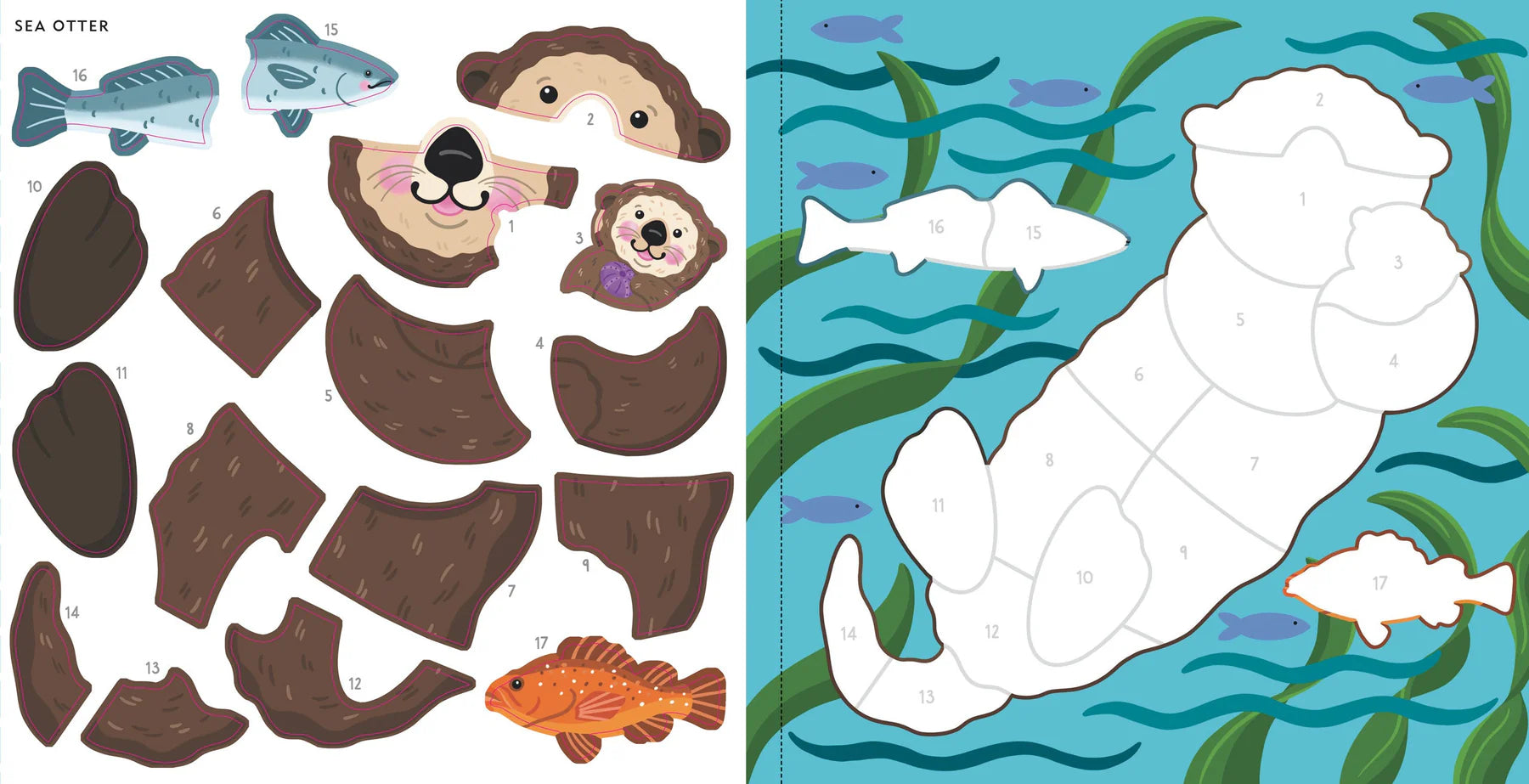Color By Sticker Furry Friends - Creative Sticker Activity Book for Kids - Perfect for Travel, Birthday Gifts & Rainy Day Fun