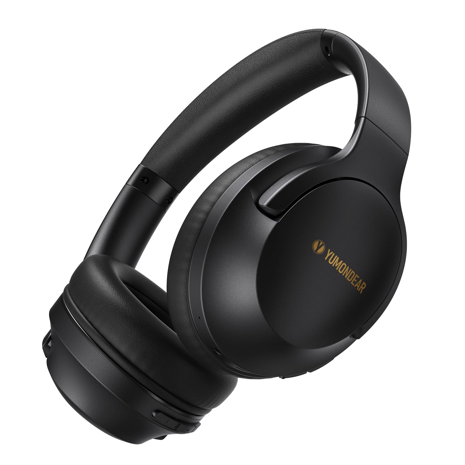 Wireless Bluetooth Over-Ear Headphones with 80H Playtime, HiFi Stereo, Deep Bass & Built-in Mic - 3 EQ Modes, Foldable Design for Phone, PC, Travel, Workout & Office (Black) | Perfect for Commuting, Gaming & Music Lovers