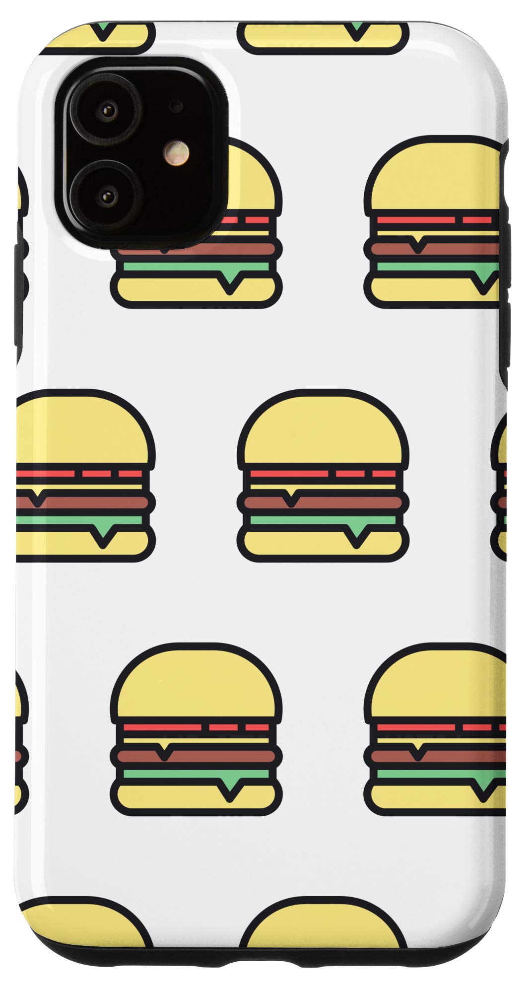 Funny & Cute Cartoon Hamburger iPhone 11 Case - Trendy Protective Cover for iPhone 11 - Perfect for Food Lovers, Gift Ideas & Everyday Use