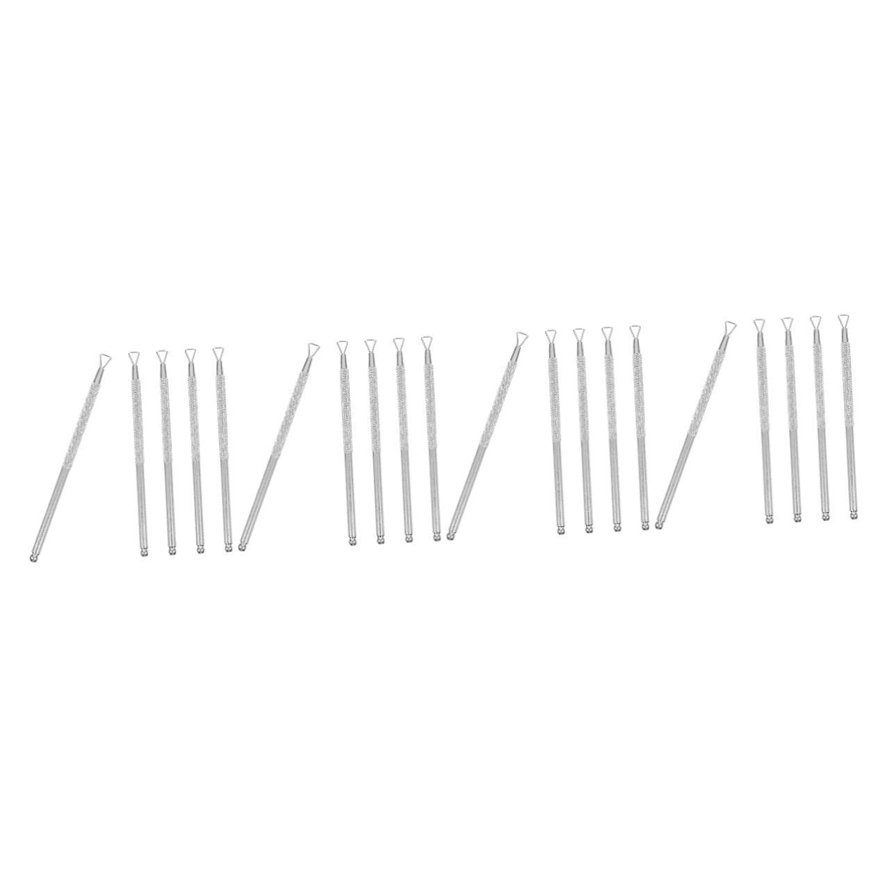 FOMIYES 20 Pcs Stainless Steel Nail Art Tools Kit - Cuticle Pusher, Nail Cutter, Nail Scraper & Manicure Set for Professional & Home Use - Perfect for Salon, Spa & DIY Nail Care