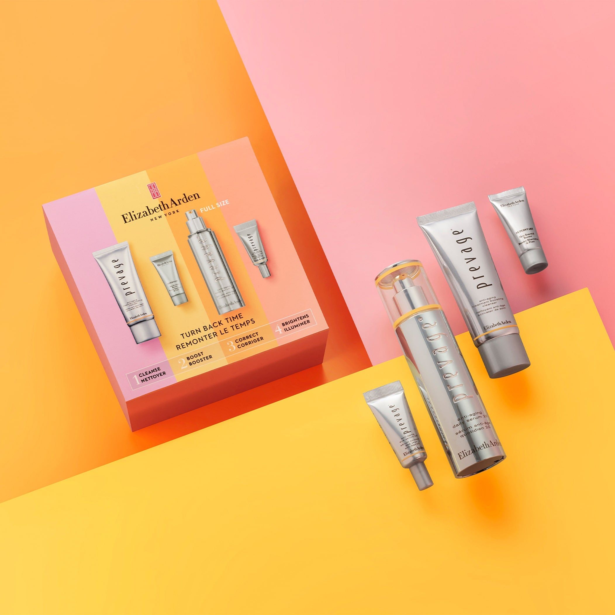 Elizabeth Arden PREVAGE® 2.0 Anti-Aging 4-Piece Skincare Set with Retinol & Antioxidants - Reduce Wrinkles & Brighten Skin for Daily Beauty Routine