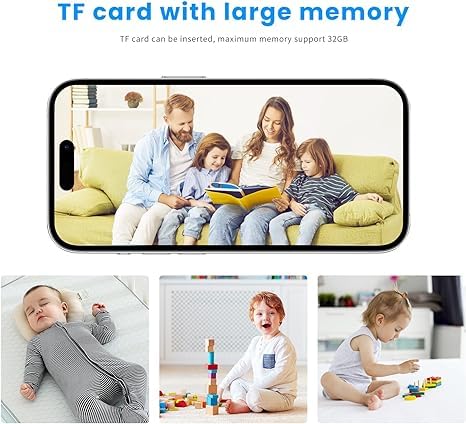 2024 Upgraded 1080P Hidden Spy Camera - Mini WiFi Wireless Indoor Security Camera with Night Vision & Live Video Recording | Nanny Cam, Home Surveillance, Office Monitoring, Baby Monitor, Pet Camera