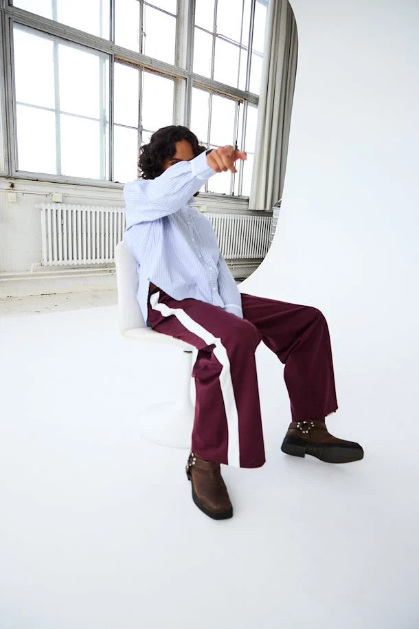 Kate Panel Wide Leg Pants in Port Royale - Comfortable High Waisted Flowy Trousers for Women | Perfect for Office, Casual Wear & Summer Outfits