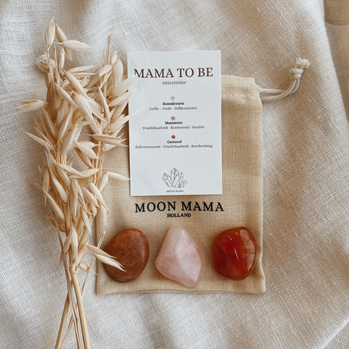 Natural Gemstone Set for Pregnant Women - Healing Crystals for Maternity Wellness & Relaxation | Perfect Pregnancy Gift, Baby Shower Present & Meditation Accessory