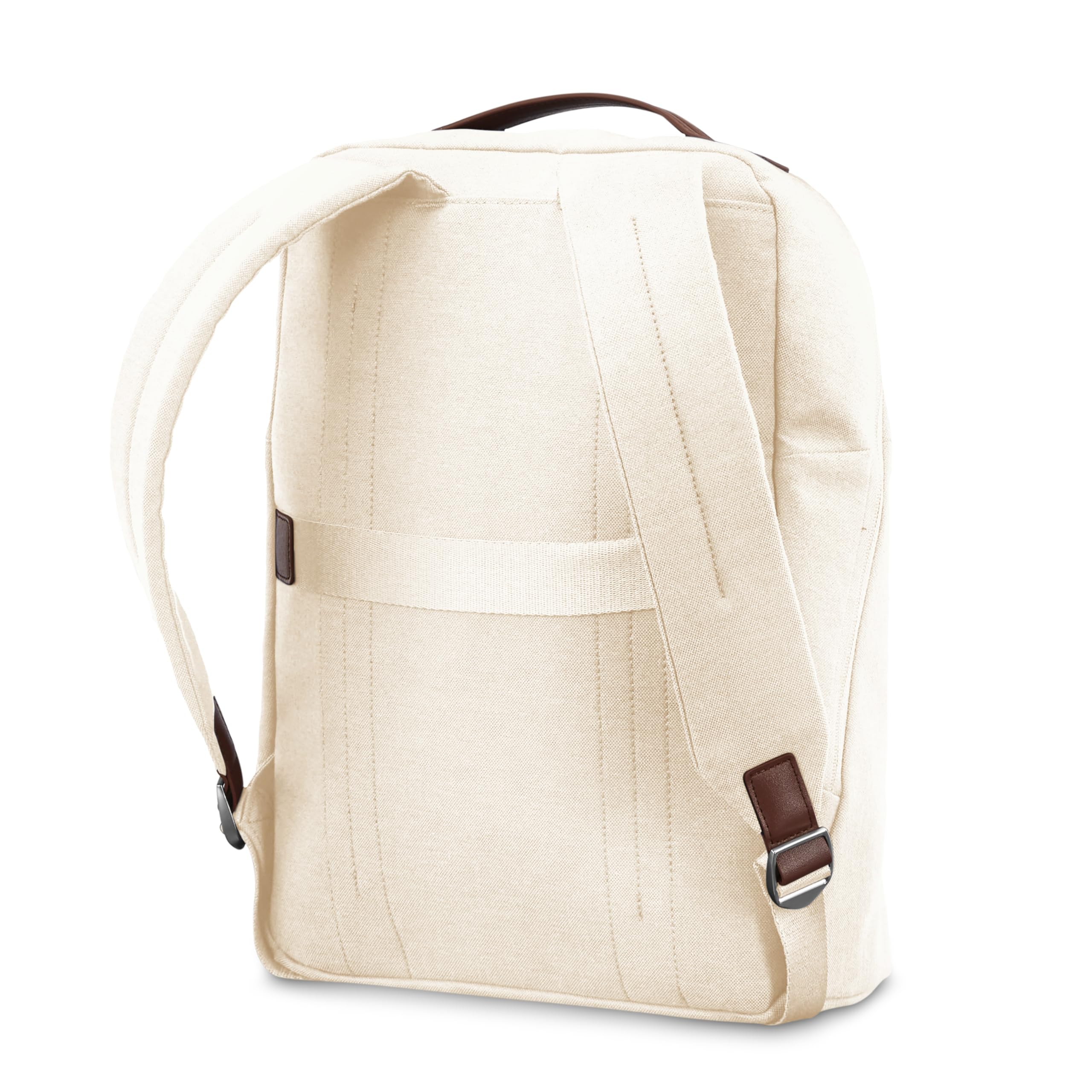 Samsonite Virtuosa Carry-On Travel Backpack with Padded Laptop Sleeve, Water-Resistant & Lightweight, Perfect for Business Trips & Air Travel, Off White
