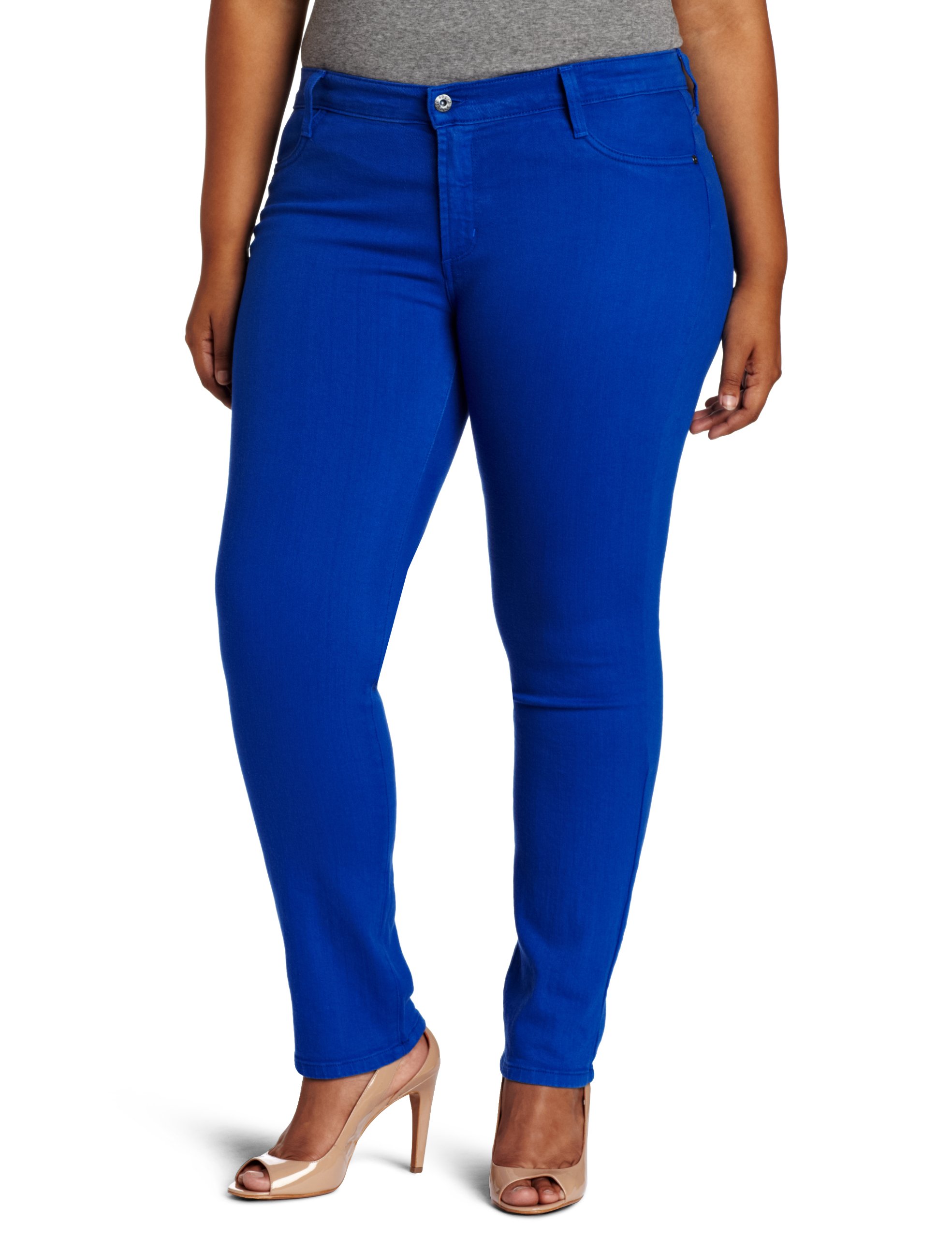 Women's Plus-Size James Jeans Twiggy Z Wash High-Rise Skinny Jeans in Galaxy Wash - Perfect for Casual Outfits, Date Nights & Everyday Wear