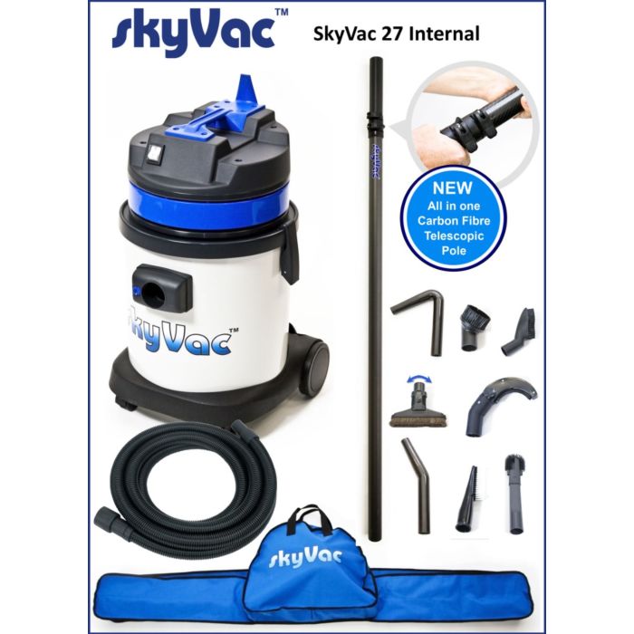 SkyVac® Internal 27 - Professional Grade Vacuum Cleaner for Home & Office | Ideal for Carpet Cleaning, Pet Hair Removal & Dusting