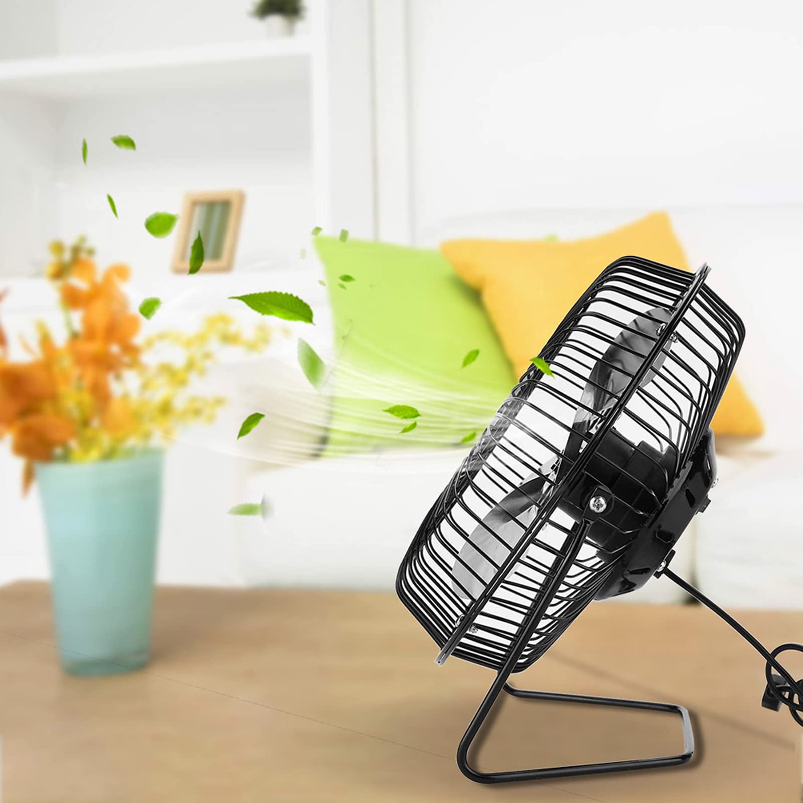 Portable Mini Solar Fan - Solar Powered Cooling Fan for Outdoor Camping, Hiking & Ventilation | USB Rechargeable, Lightweight & Weatherproof for Patio, Tent, RV & Emergency Use