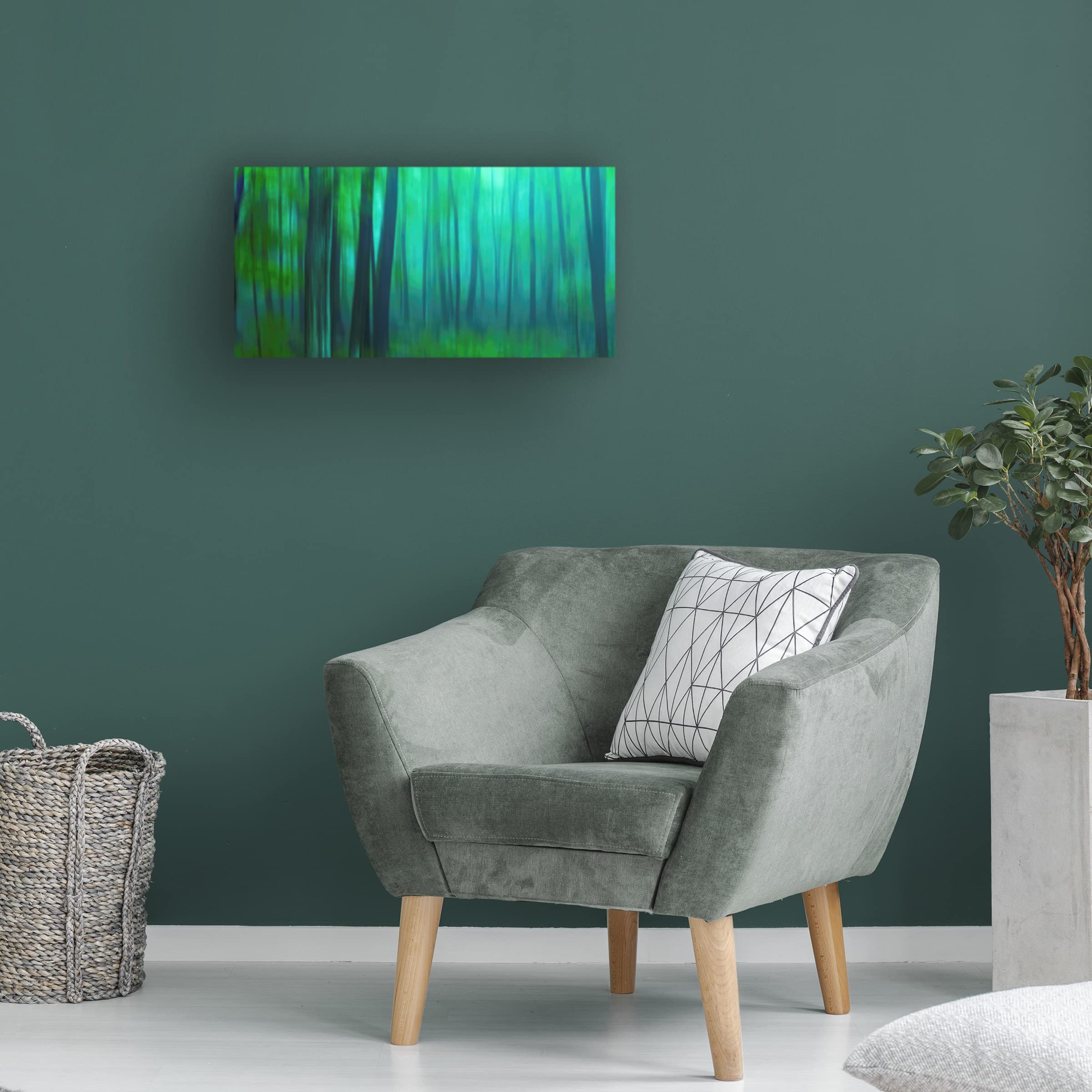 James McLoughlin 'Harriman Woods III' Canvas Wall Art Print - Nature Landscape Painting for Living Room, Bedroom & Office Decor