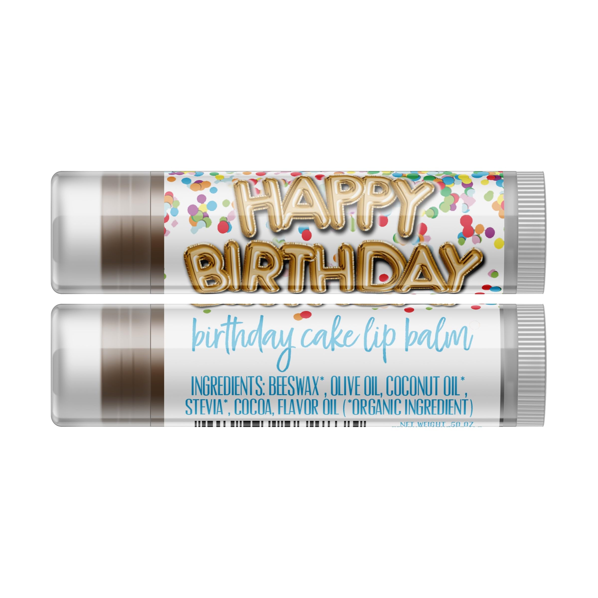 Jumbo Chocolate Lip Balm - Happy Birthday Gift, Moisturizing & Long-Lasting - Perfect for Party Favors, Stocking Stuffers & Everyday Lip Care
