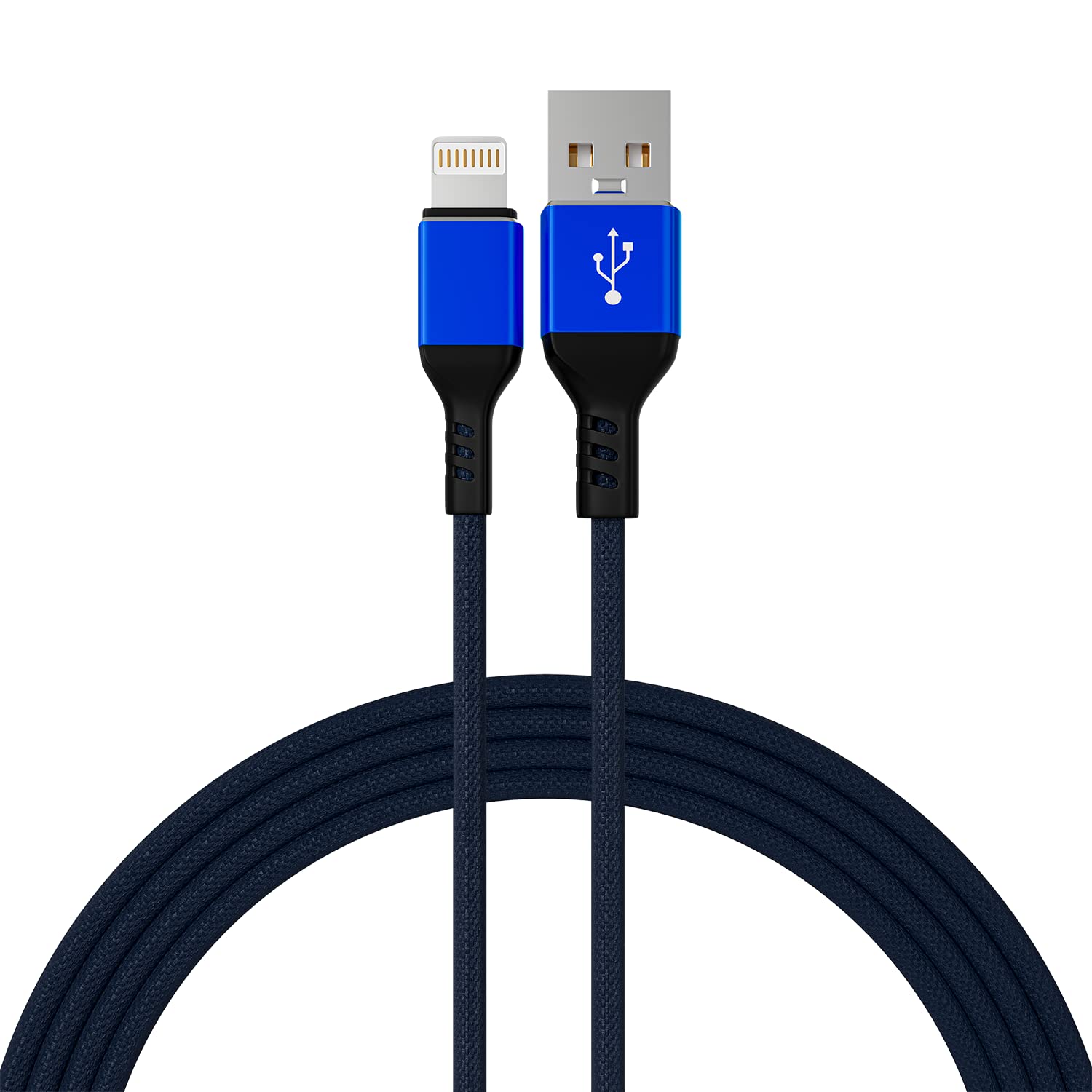 Ironten 50 Pack 6FT MFi Certified Lightning Cable - Fast Charging & High Speed Data Sync USB Cable for iPhone 14/13/12/11 Pro Max/Plus/XS MAX/XR/XS/X/8/7 Plus (Blue) - Perfect for Home, Office & Travel Charging Needs