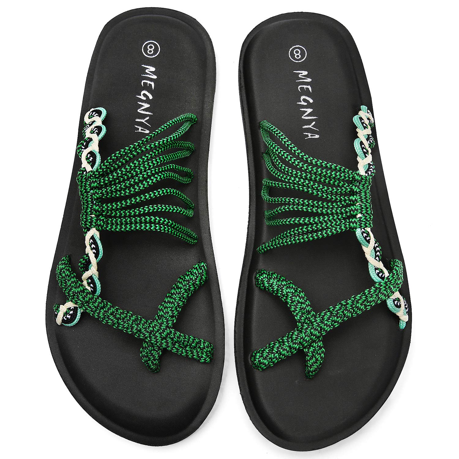 MEGNYA Women's Yoga Mat Flip Flops - Comfortable Foam Sandals for Walking, Lightweight Slippers for Beach, Pool, Travel & Outdoor Activities | Perfect for Yoga, Gym, Vacation & Relaxation
