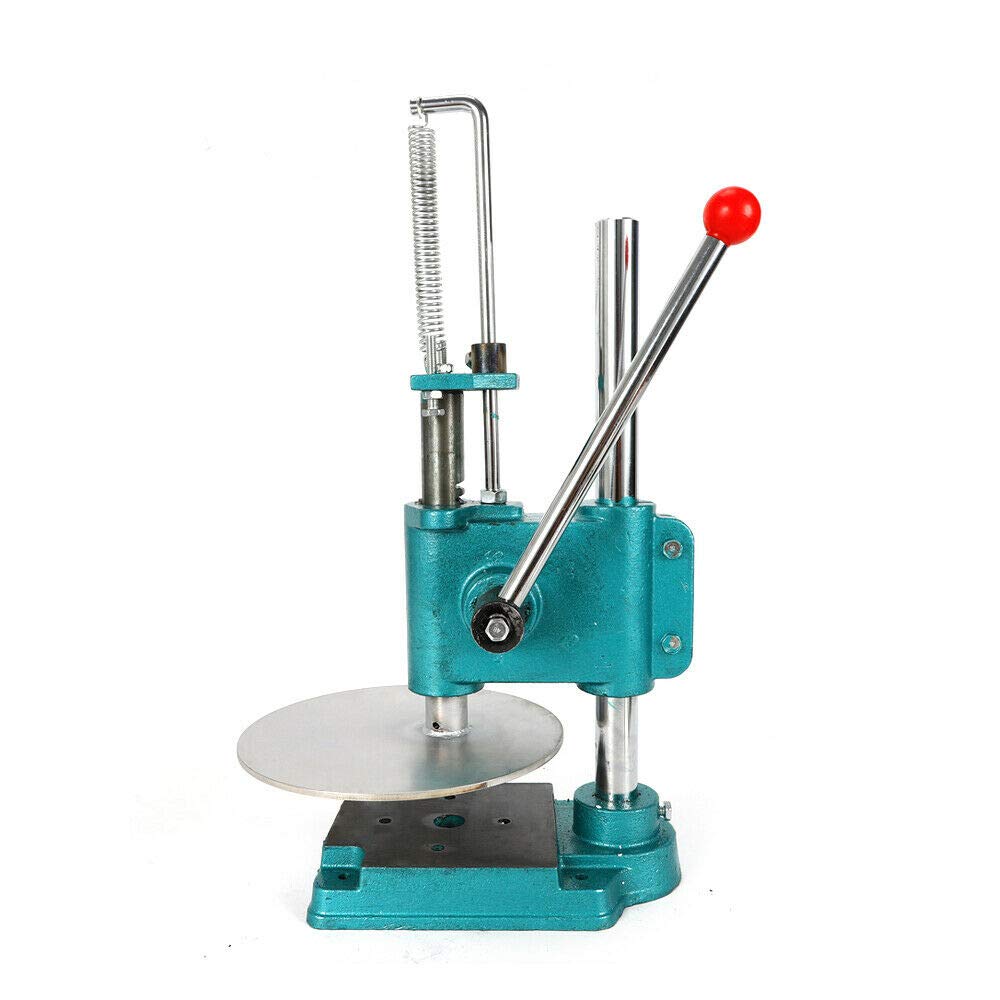 Stainless Steel Manual Pizza Dough Press Machine - Household & Commercial Kitchen Tool for Making Perfect Pizza Crusts, Pastries, Empanadas | Ideal for Home Baking, Restaurants, and Pizzerias