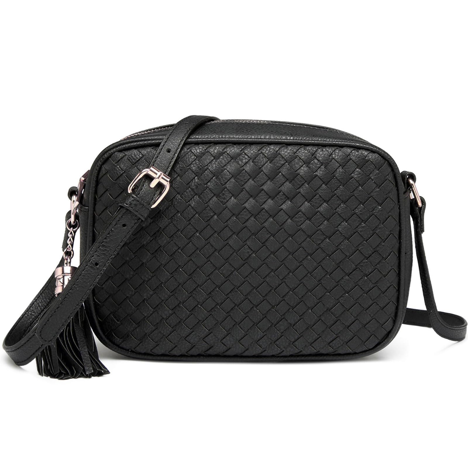 Trendy Woven Crossbody Purse for Women - Soft Leather Boho Handbag & Shoulder Bag | Perfect for Travel, Shopping, and Everyday Use