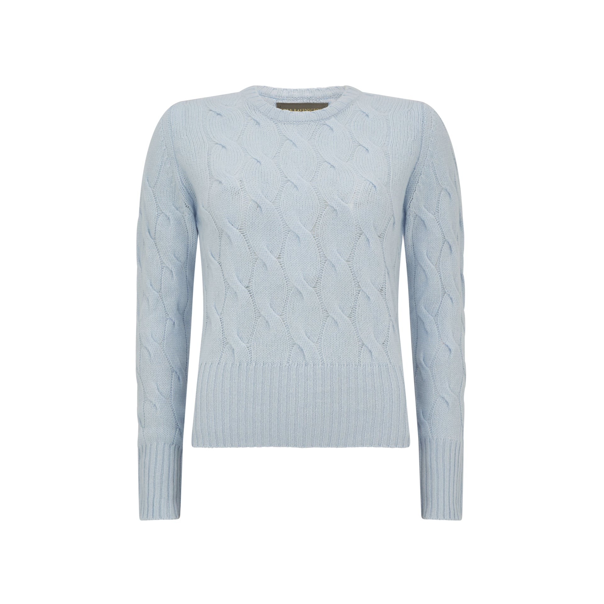 Keryn Cable Knit Round Neck Cashmere Sweater for Women - Soft & Warm Winter Pullover for Casual Outfits & Office Wear