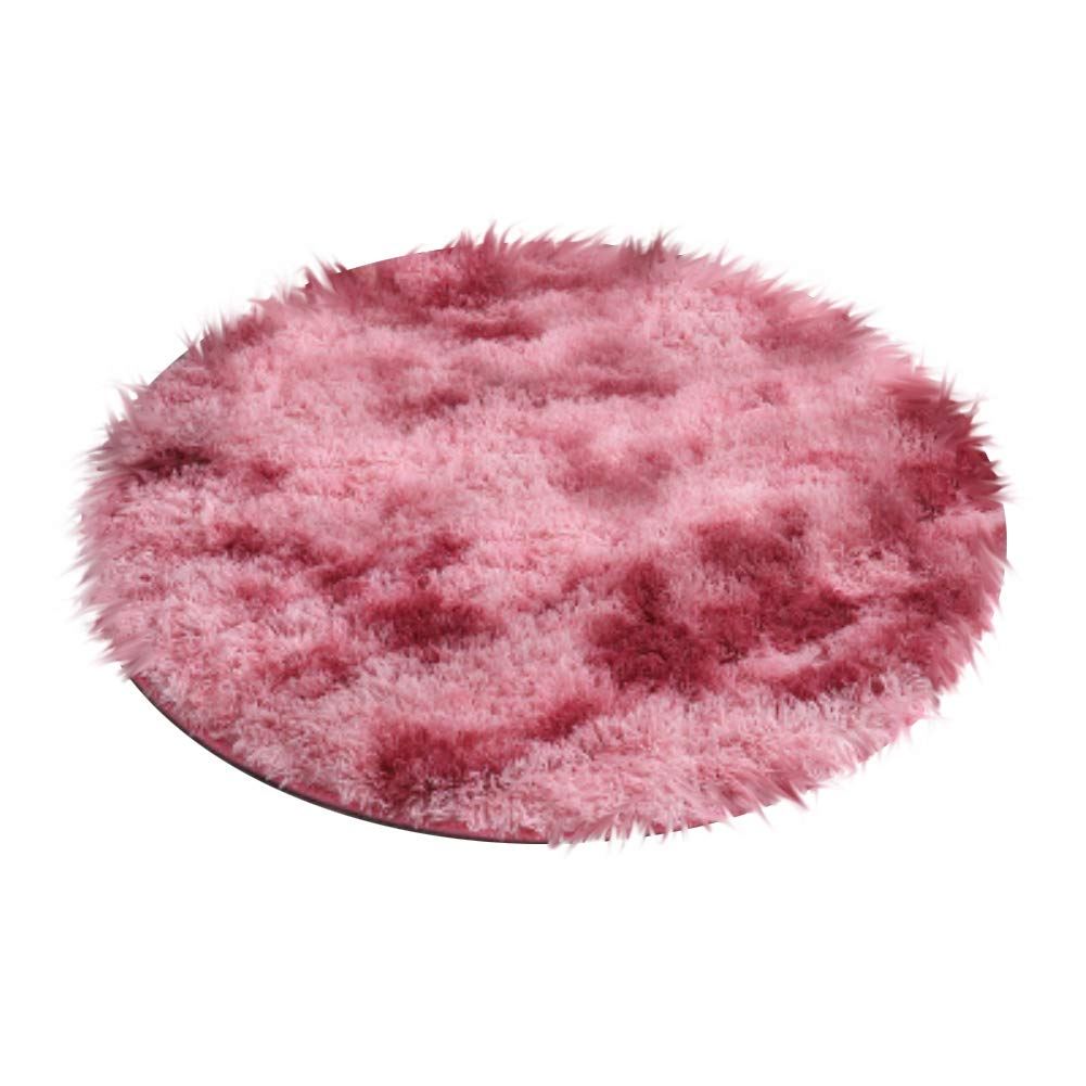Ochine Ultra Soft Round Fluffy Area Rugs - Plush Shaggy Carpet for Nursery, Kids Room, Living Room & Bedroom Decor | Non-Slip Modern Floor Mat for Girls, Home Comfort & Cozy Play Area