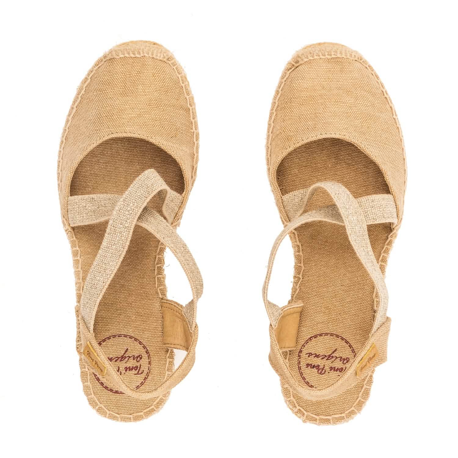 Women's Plain Canvas Wedge Espadrilles - Comfortable Summer Casual Shoes for Beach, Vacation & Everyday Wear | Saba V