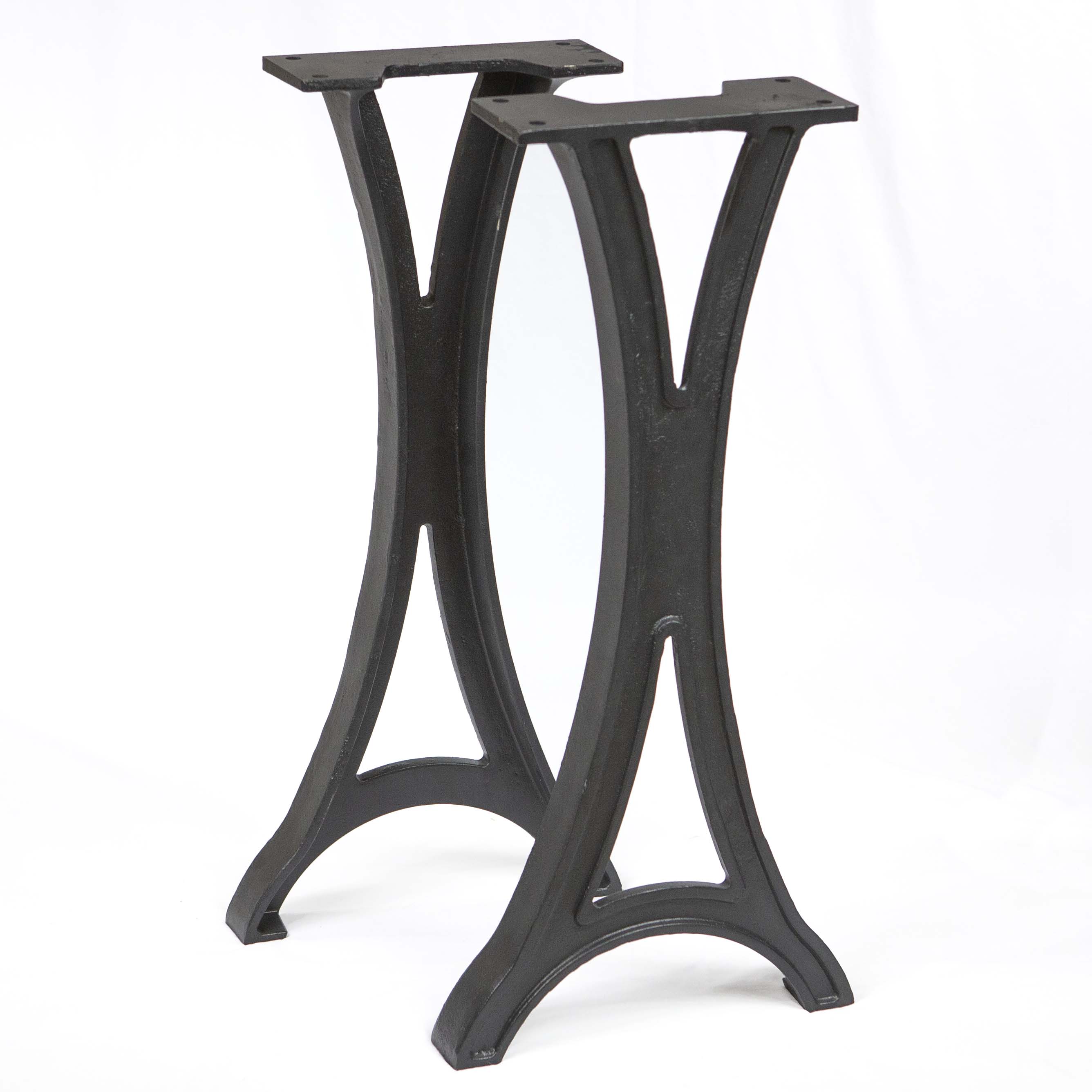 CN730 Heavy Duty Cast Iron Table Legs - 1 Pair for Console, Sofa, or Coffee Table - Perfect for DIY Furniture Projects & Home Decor