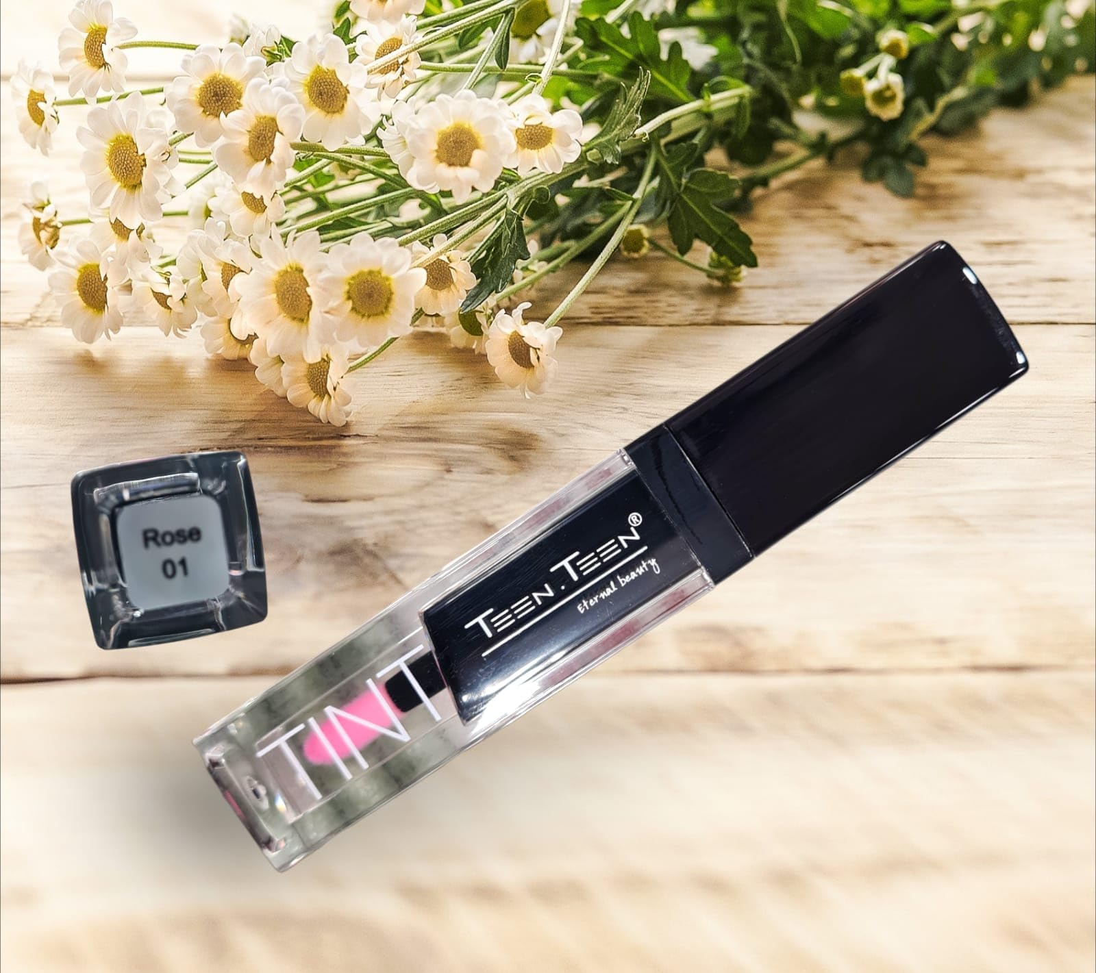 TEEN.TEEN Long Lasting Lip Tint Liquid - Non Transfer Lip Gloss (01 Rose) | Hydrating Matte Finish for Daily Wear, Date Night & Special Occasions
