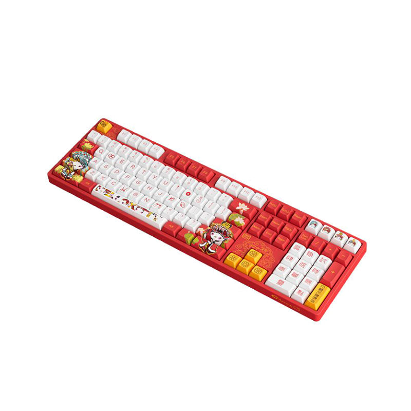 Akko 5108S(A) Hello Kitty Peking Opera Wired RGB Mechanical Keyboard with CS Sakura Switch - Perfect for Gaming, Typing & Anime Themed Setup