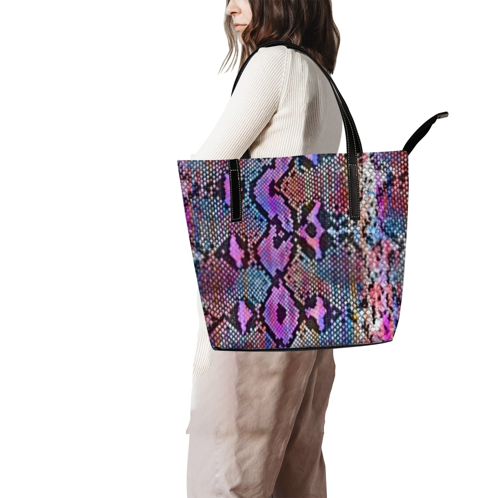 Premium Genuine Leather Tote Bag for Women - Stylish Crossbody Handbag with Adjustable Strap, Spacious Work Tote for Office, Travel & Daily Use