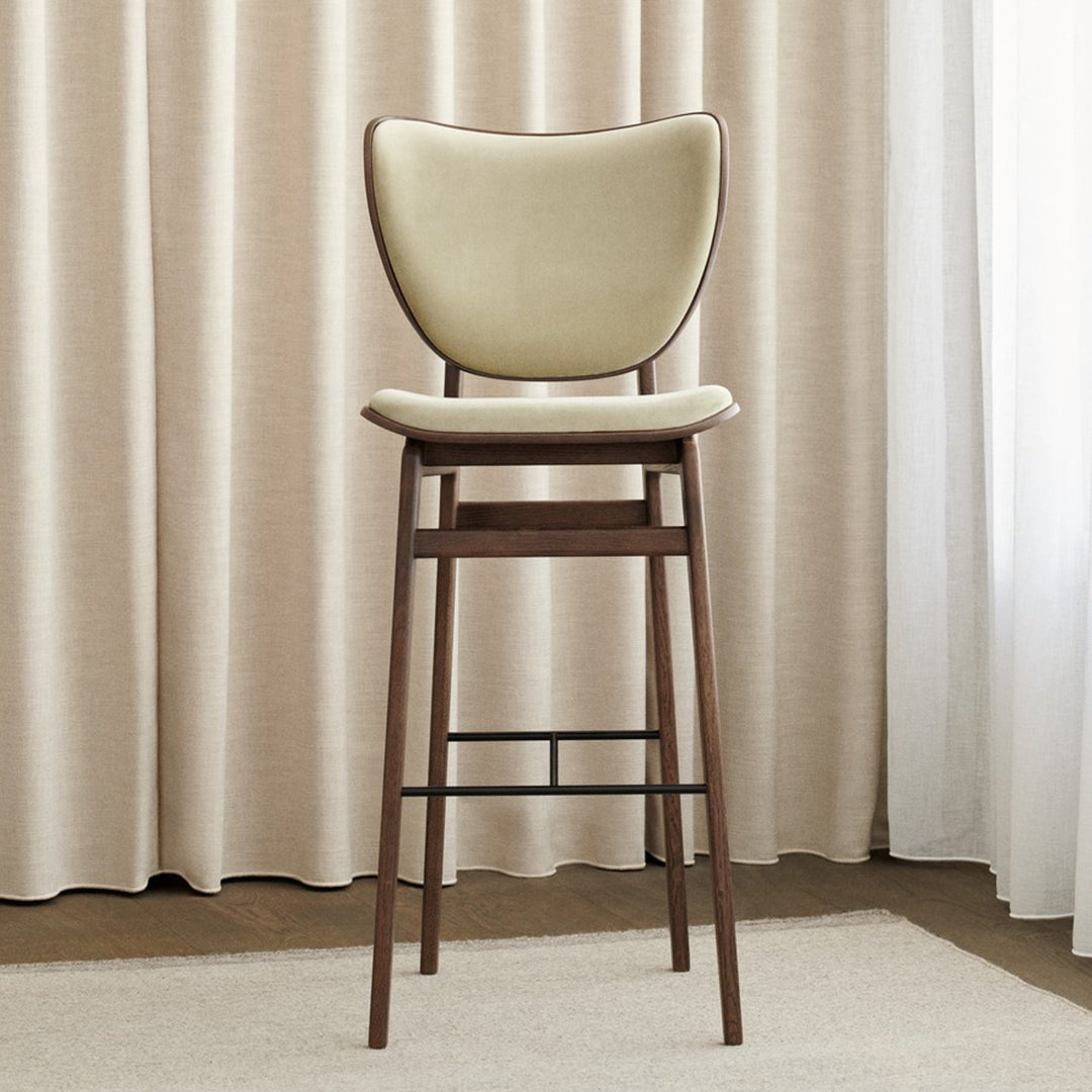 Stylish Upholstered Elephant Bar Chair - Comfortable Counter Height Stool for Kitchen Island, Breakfast Nook & Home Bar Decor