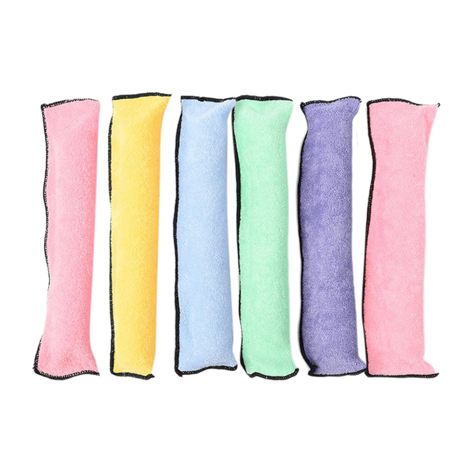 6 Pack No Heat Sleep In Hair Curlers for Women & Girls - Soft Flexible Rollers for Thick & Long Hair - Overnight Curling Styling Tools - Perfect for Bedtime, Travel & Natural Curls Without Damage