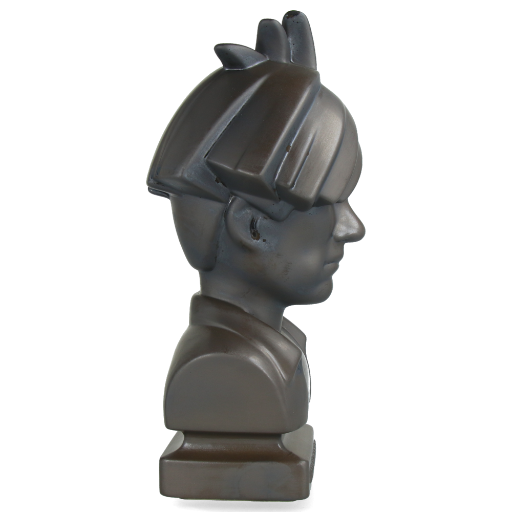 Andy Warhol Ceramic Bust Statue - 80s Retro ASH GOLD Art Decor for Home & Office Display