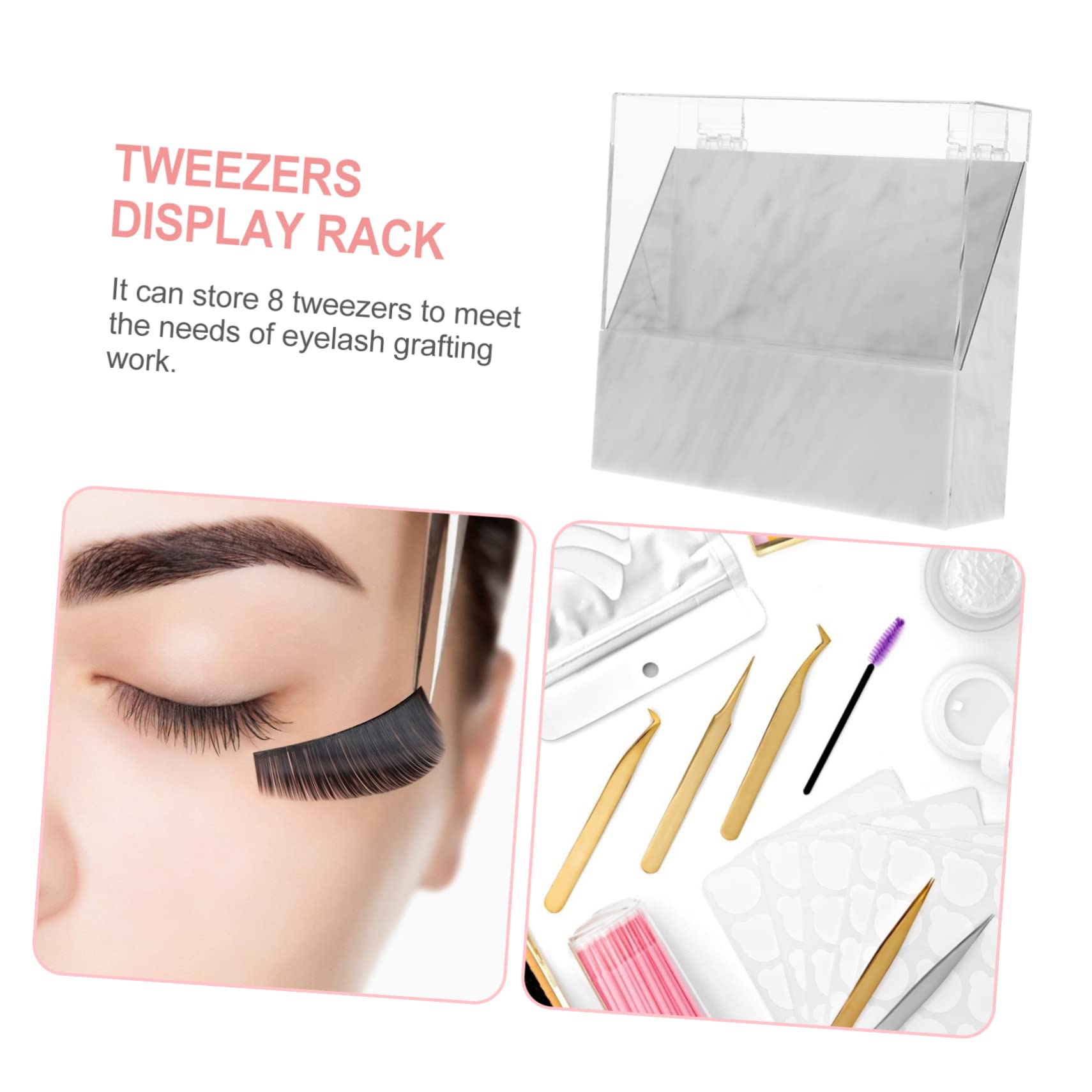 Professional 8-Pocket Eyelash Extension Tweezer Stand Case - Salon & Home Use Organizer for Lash Artists | Perfect for Lash Extension Storage & Beauty Salon Display