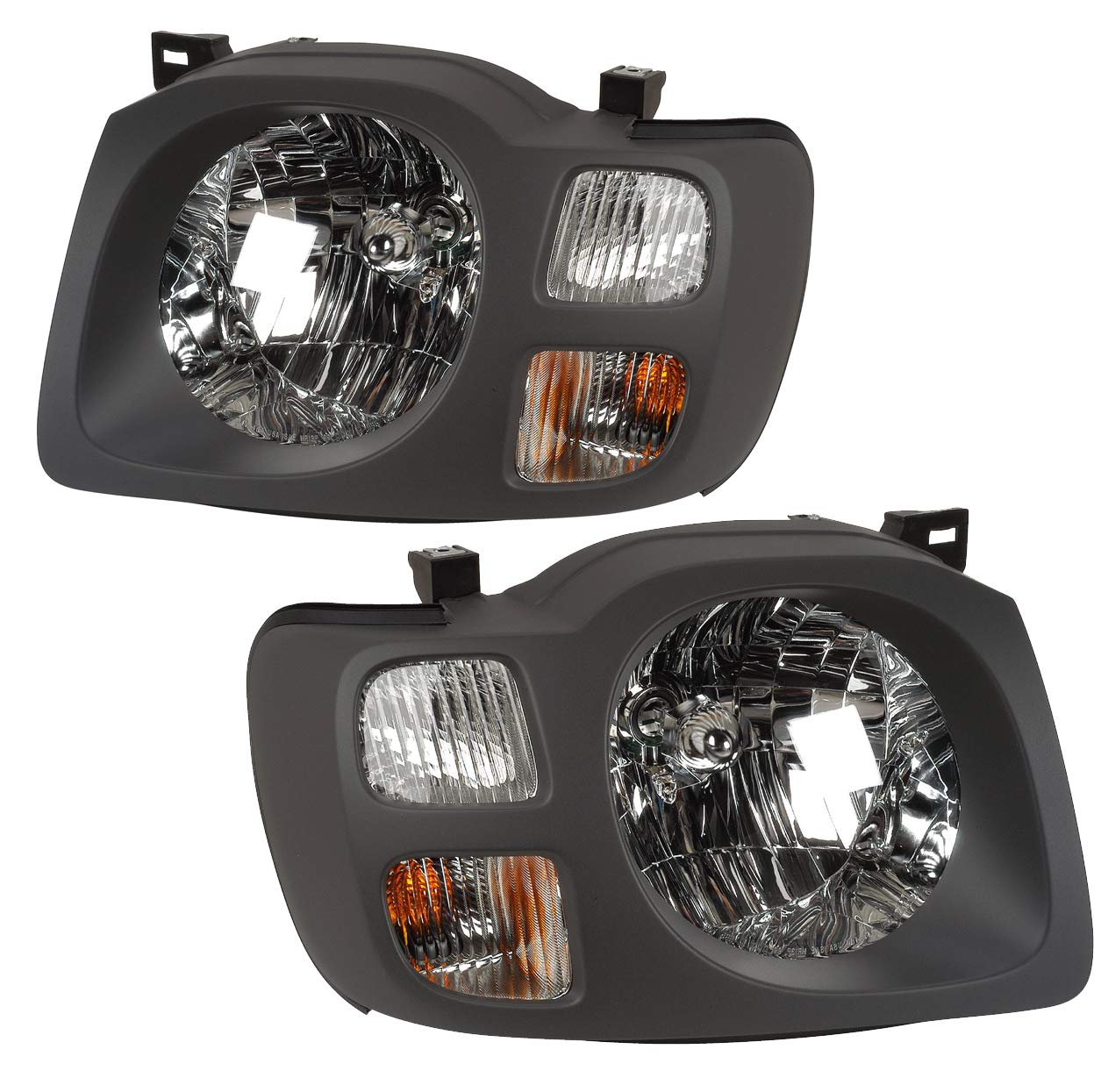 02-04 Nissan Xterra XE Replacement Headlights Pair - Left Driver & Right Passenger Side Front Lamps - Perfect for Night Driving & Off-Road Adventures