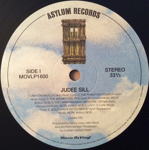 Judee Sill Self-Titled LP Vinyl Album - Limited Edition 180g Reissue (Mint Condition) - Perfect for Vinyl Collectors & Music Enthusiasts