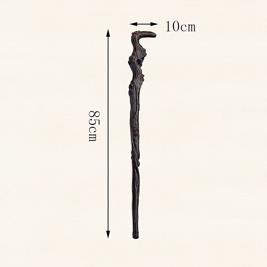 Premium Wooden Walking Stick for Seniors - Adjustable T-Handle Cane with Hollow Engraving (85cm/33.46in) - Easy to Shorten (Set of 2) - Ideal for Hiking, Elderly Support & Outdoor Activities