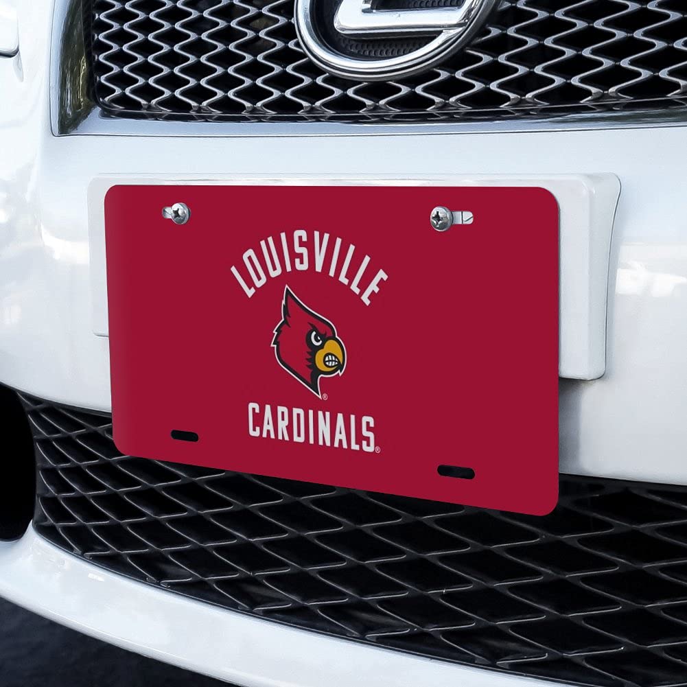 University of Louisville Cardinals Novelty Metal Vanity License Plate - Custom College Fan Gift for Cars, Dorms & Tailgating - Officially Licensed NCAA Decor