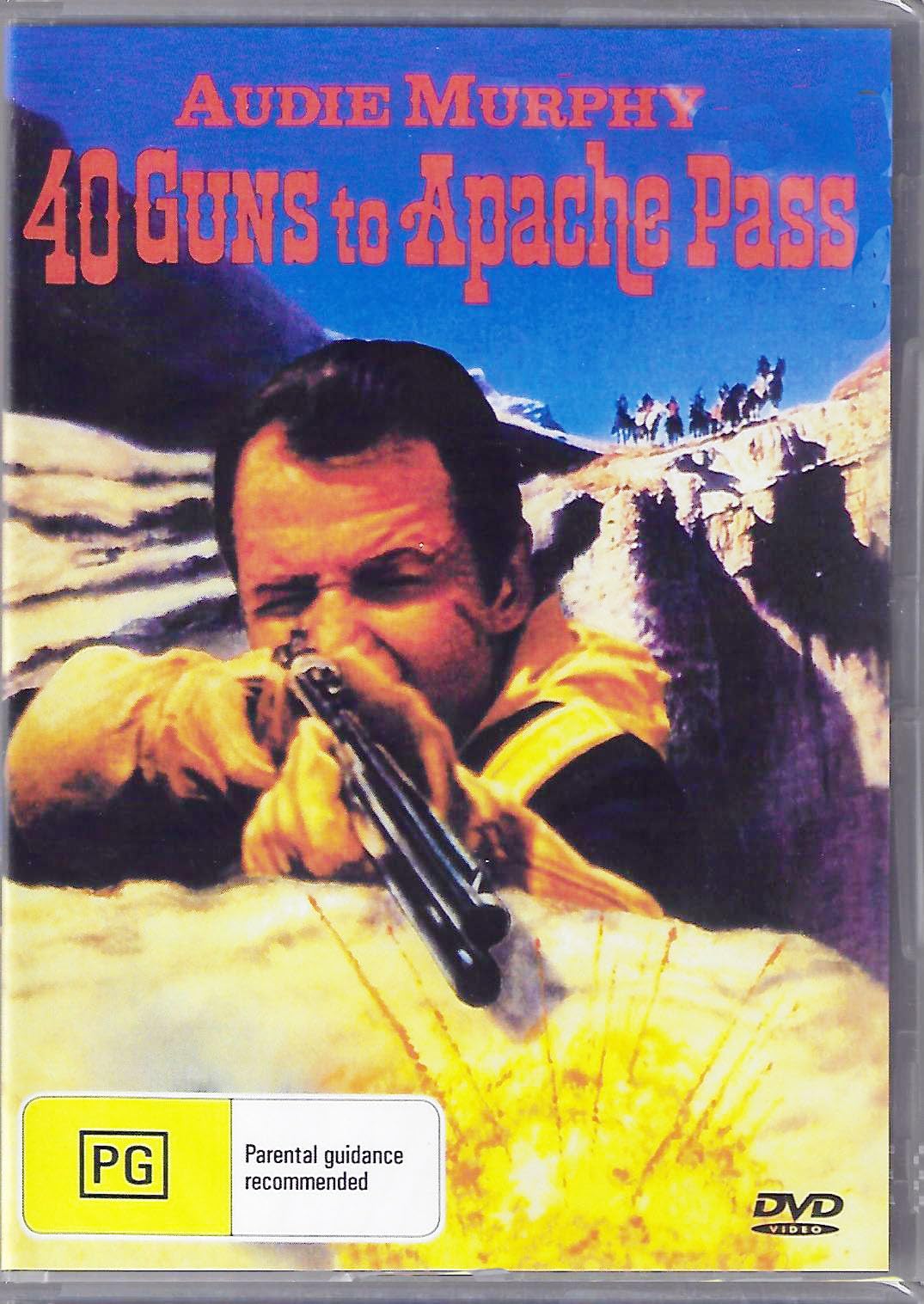 40 Guns to Apache Pass - Classic Western Movie DVD | Action, Adventure Film for Cowboy & Western Fans | Perfect for Movie Nights & Western-Themed Parties